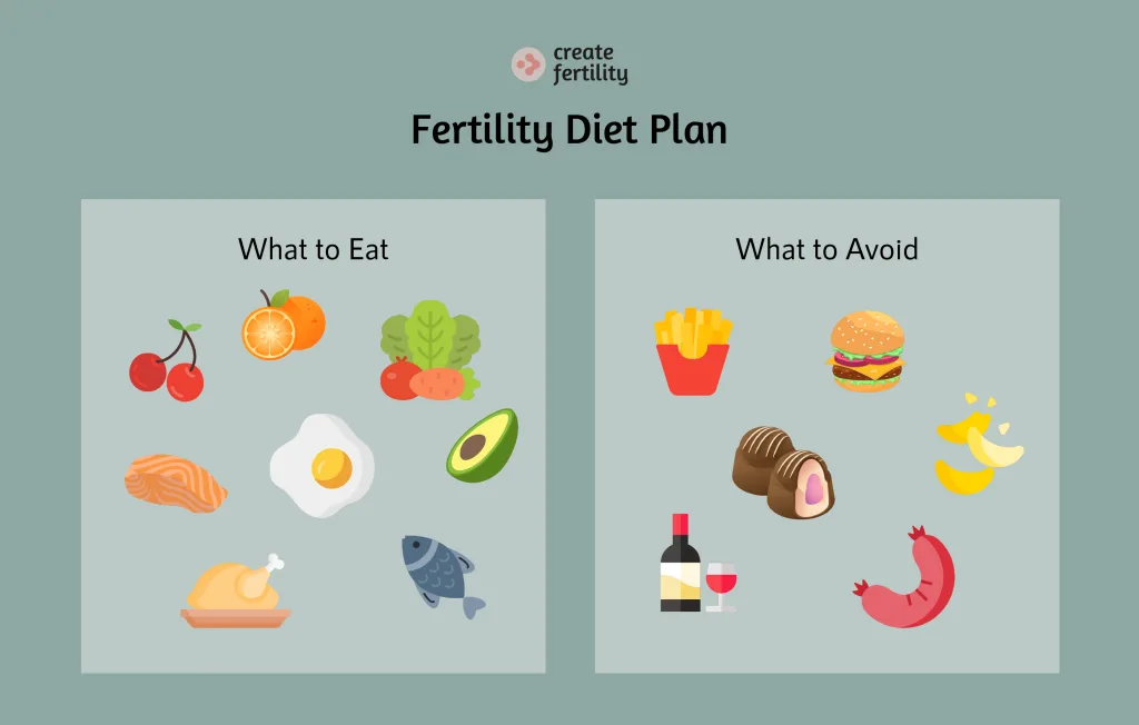 Healthy and balanced fertility diet plan